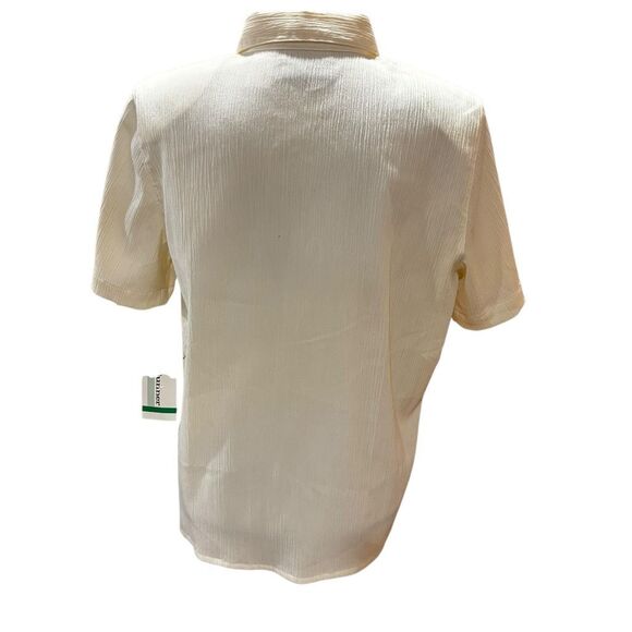 Alfred Dunner Embroidered Button-Up Top Whimsical Monkey Floral Details 10P NWT - Picture 9 of 14